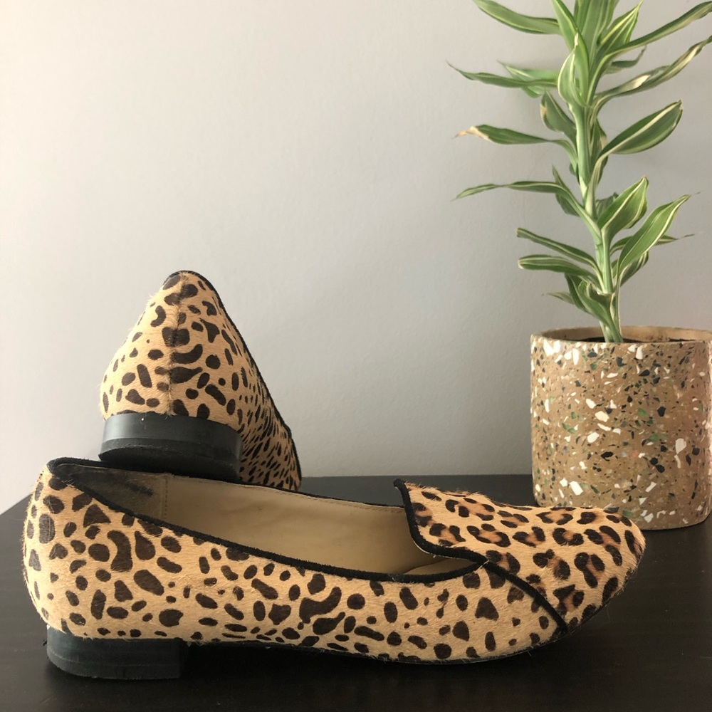 Leopard print flats